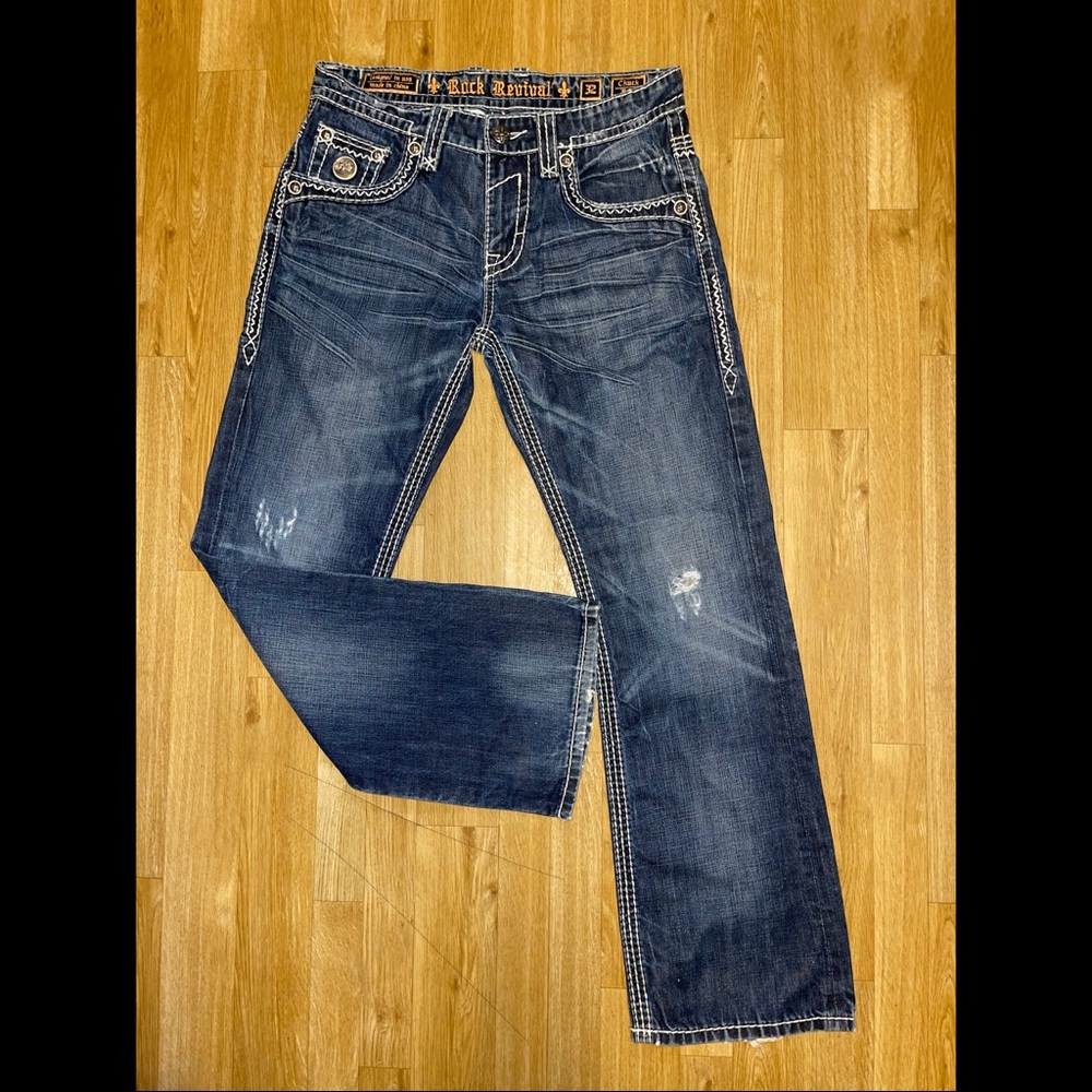 Men’s ‘Chuck’ Rock Revival Jeans